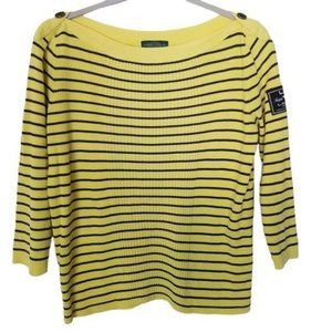 Lauren Jeans Co. Ralph Lauren Womens XL Yellow Str